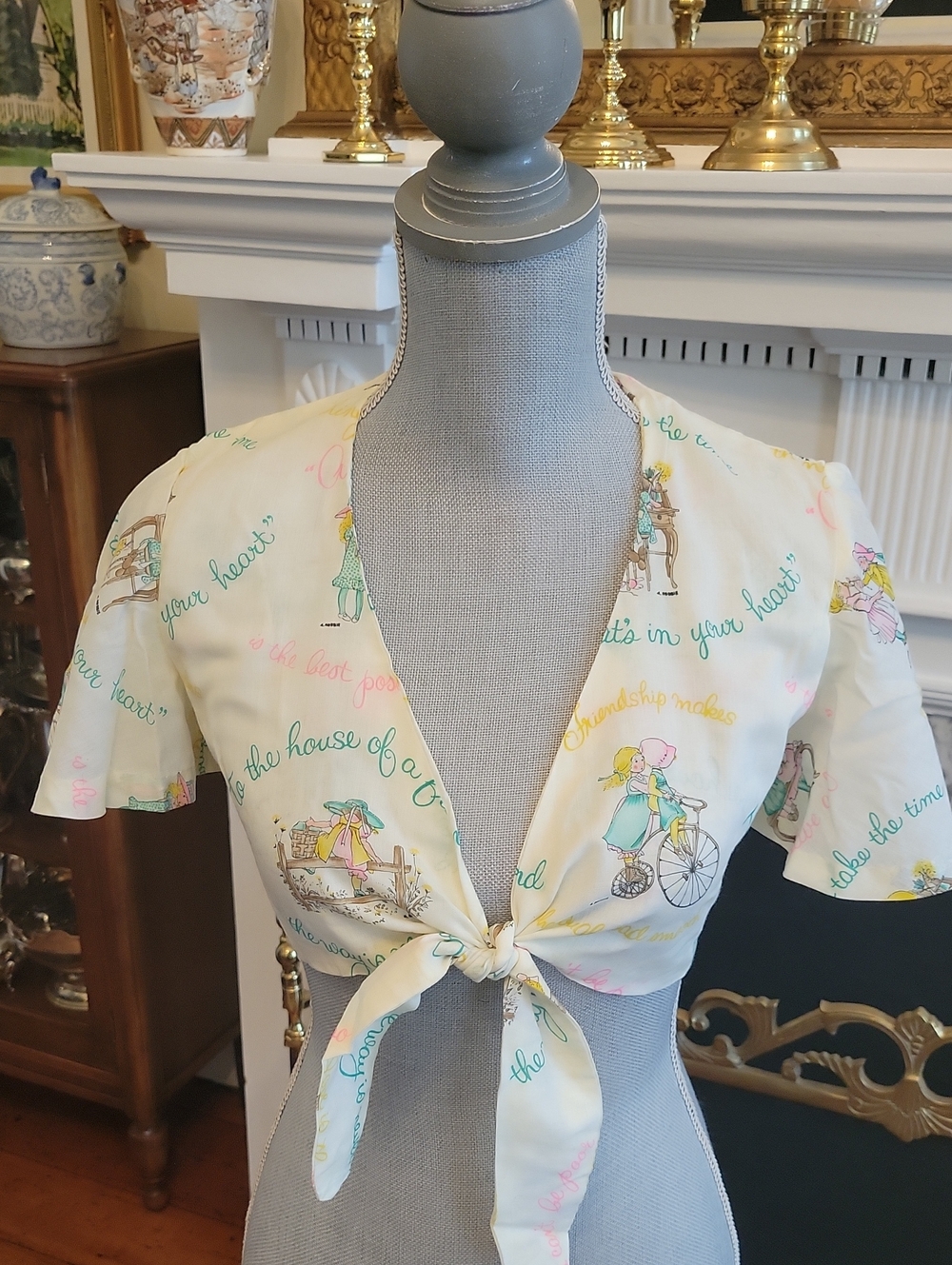 Vtg 70's Holly Hobie Crop Top